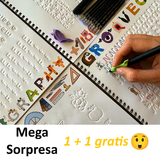 Cuadernos Reutilizables con Surcos y Tinta Mágica en Idioma Rumano