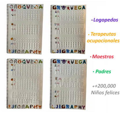 CUADERNOS REUTILIZABLES CON SURCOS Y TINTA MÁGICA EN IDIOMA RUMANO