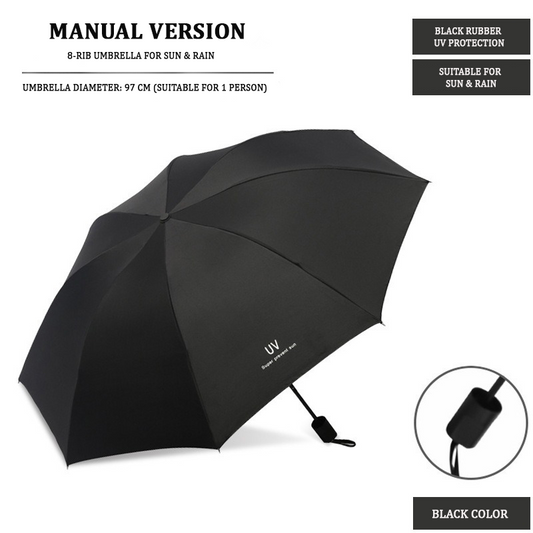 PARAGUAS CONTRA RAYOS UV CONVENIENTE. REFLECTANTE NOCTURNO