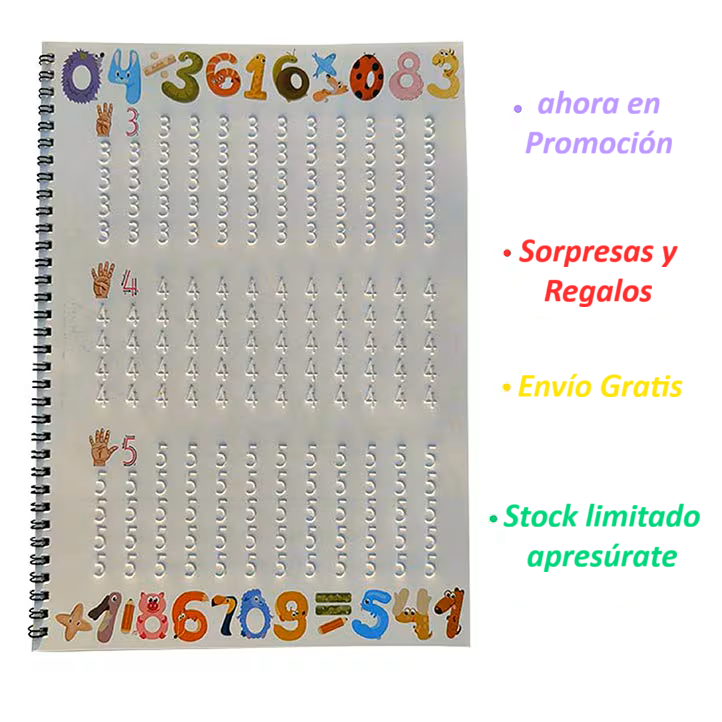 CUADERNOS REUTILIZABLES CON SURCOS Y TINTA MÁGICA EN IDIOMA RUMANO