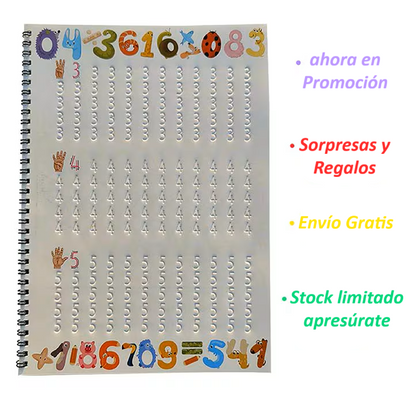 CUADERNOS REUTILIZABLES CON SURCOS Y TINTA MÁGICA EN IDIOMA RUMANO