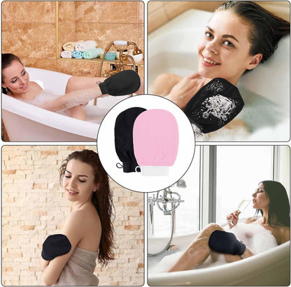 GUANTE DE BAÑO DE VISCOSA SUAVE 150D HIPOALERGÉNICO