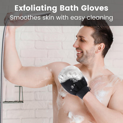 GUANTE DE BAÑO DE VISCOSA SUAVE 150D HIPOALERGÉNICO