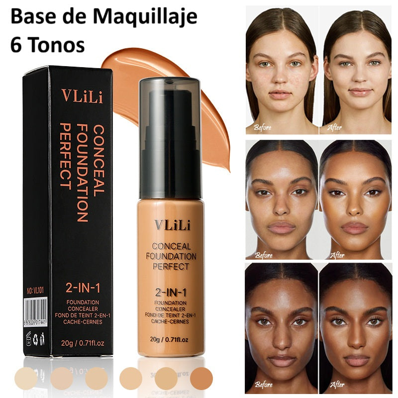 PerfectStay – Base líquida de larga duración, resistente al agua, con cobertura total de imperfecciones LD118