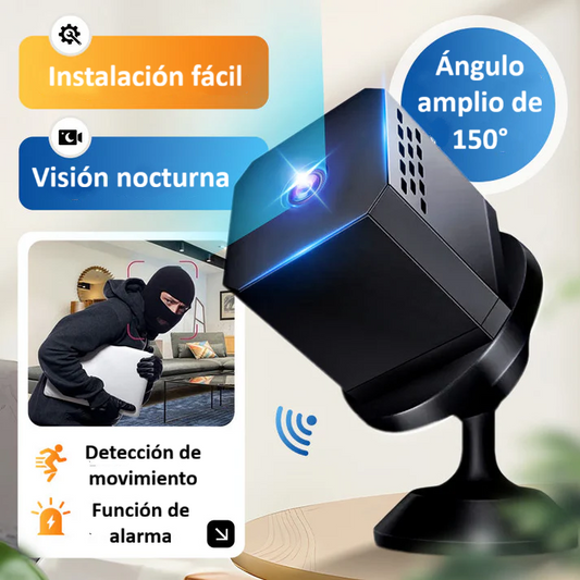 MINI CÁMARA DE SEGURIDAD INTELIGENTE HD CON VISIÓN NOCTURNA