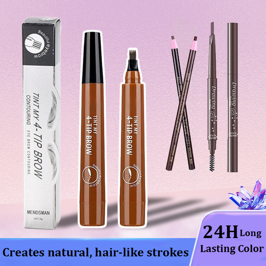 LÁPIZ DE CEJAS 4D IMPERMEABLE Y NATURAL