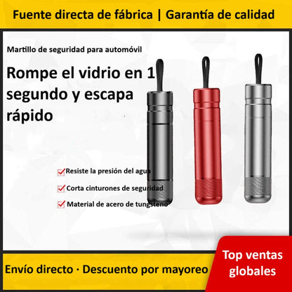 🎁VENTA FLASH 70% DE DESCUENTO🎁 Herramienta de Emergencia 2 en 1 – Rompevidrios y Cortacinturón