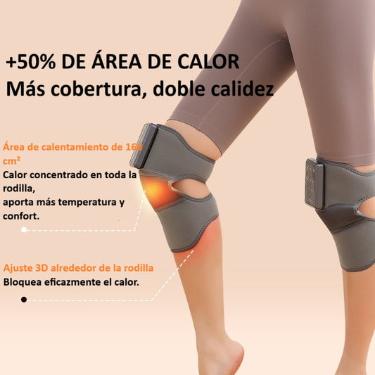 Masajeador térmico para rodillas que alivia el dolor y ayuda a recuperar la movilidad