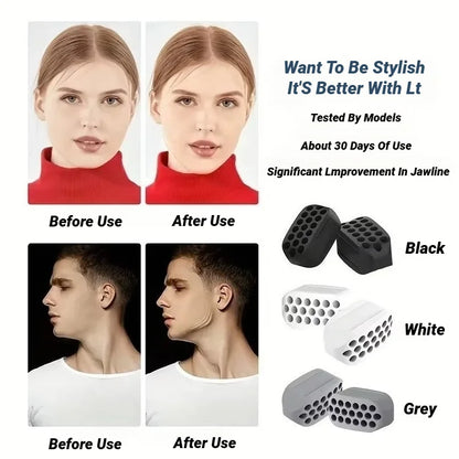DISPOSITIVO DE ENTRENAMIENTO MANDIBULAR DE SILICONA PARA DEFINIR EL ROSTRO