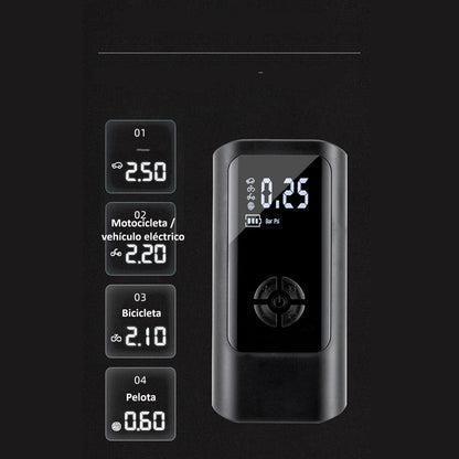 Inflador Eléctrico Portátil Inteligente Sin Cable