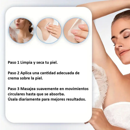 BrightPit – Crema blanqueadora y desodorante, suaviza y elimina el olor LD119