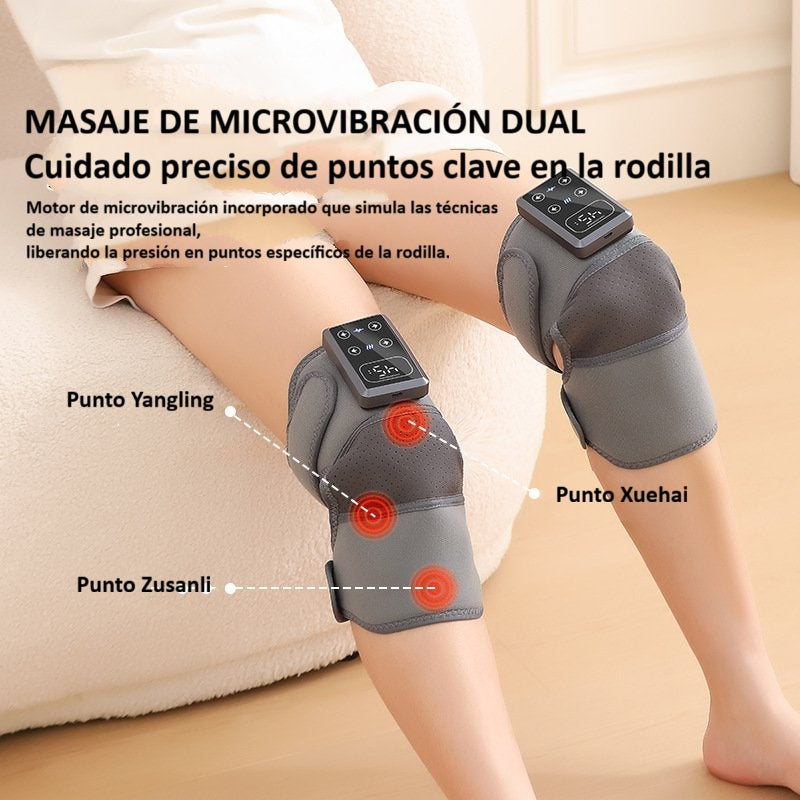 Masajeador térmico para rodillas que alivia el dolor y ayuda a recuperar la movilidad