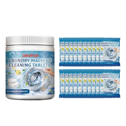 TABLETA EFERVESCENTE LIMPIADORA PARA LAVADORA JAKEHOE – ELIMINA OLORES Y SUCIEDAD RÁPIDAMENTE
