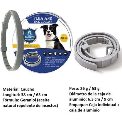 Collar PetShield – Antimosquitos y Antipulgas Ajustable para Perros y Gatos GD113