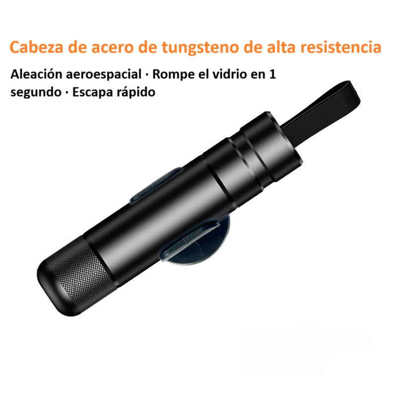 🎁VENTA FLASH 70% DE DESCUENTO🎁 Herramienta de Emergencia 2 en 1 – Rompevidrios y Cortacinturón