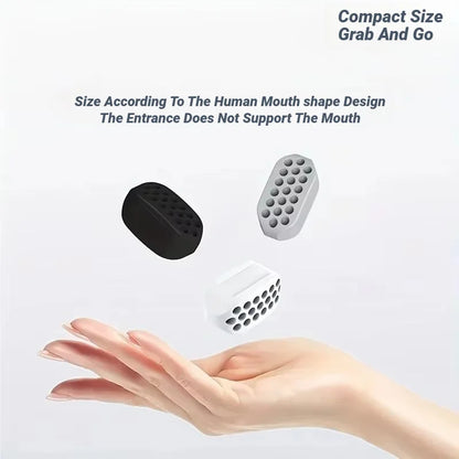 DISPOSITIVO DE ENTRENAMIENTO MANDIBULAR DE SILICONA PARA DEFINIR EL ROSTRO