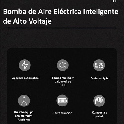 Inflador Eléctrico Portátil Inteligente Sin Cable