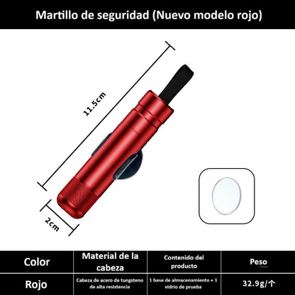 🎁VENTA FLASH 70% DE DESCUENTO🎁 Herramienta de Emergencia 2 en 1 – Rompevidrios y Cortacinturón