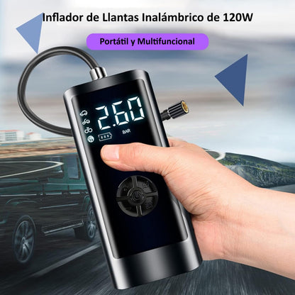 Inflador Eléctrico Portátil Inteligente Sin Cable