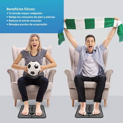 Masajeador de pies EMS y TENS – Dispositivo para relajar los músculos y aliviar el dolor