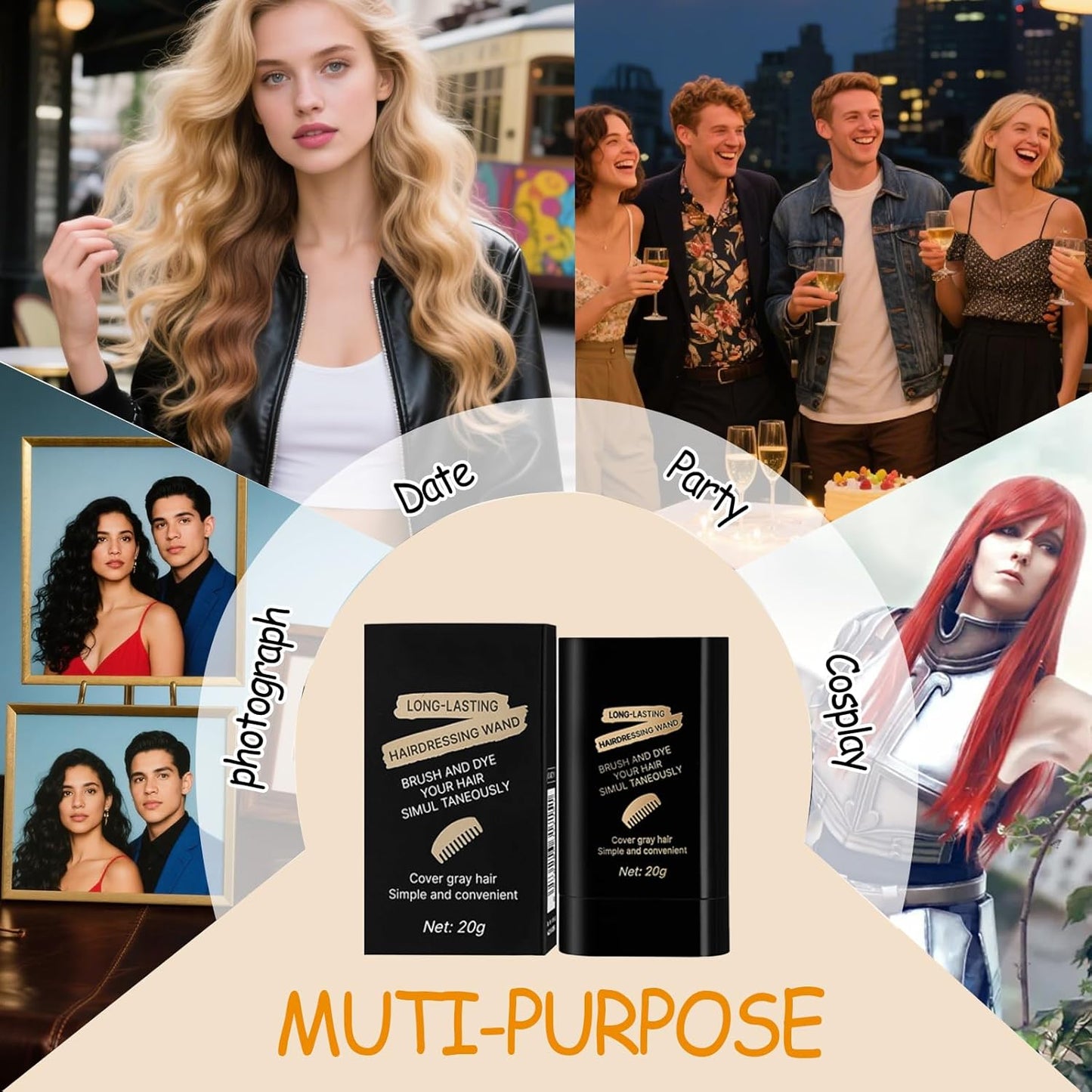 PEINE MÁGICO PARA TEÑIR EL CABELLO – PEINA Y COLOREA AL INSTANTE