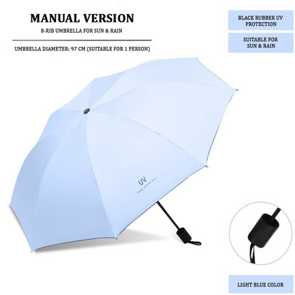 PARAGUAS CONTRA RAYOS UV CONVENIENTE. REFLECTANTE NOCTURNO