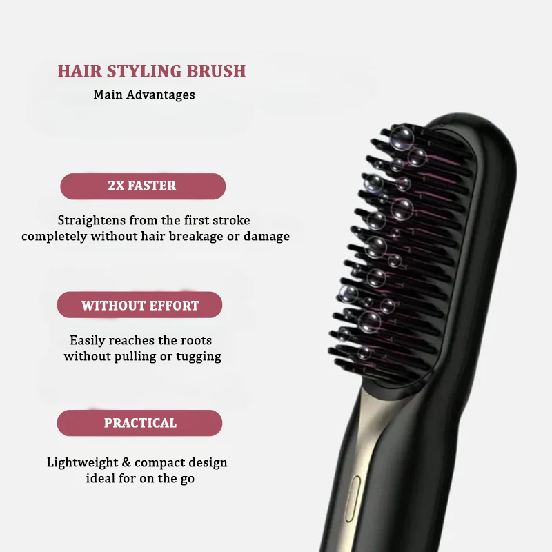 SMOOTH&STYLE – CEPILLO 2 EN 1: ALISA Y PEINA CON PERFECCIÓN.